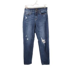 Judy Blue Jeans Womens 7/28‎ Blue Slim Fit Distressed